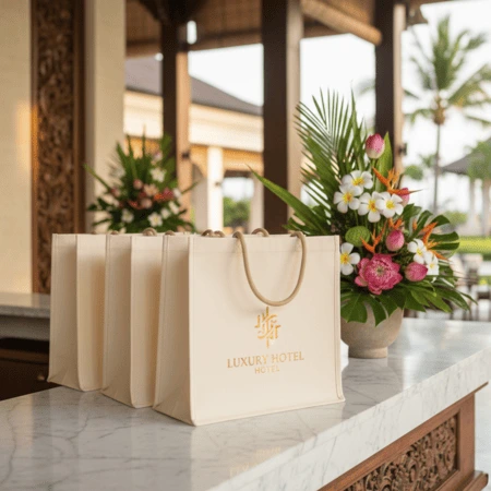 Goodie Bag Spunbond Custom untuk Hotel Bintang 5 di Bali